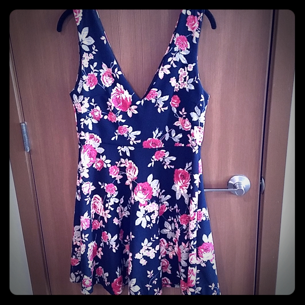 Charlotte Russe Navy Cocktail Dress